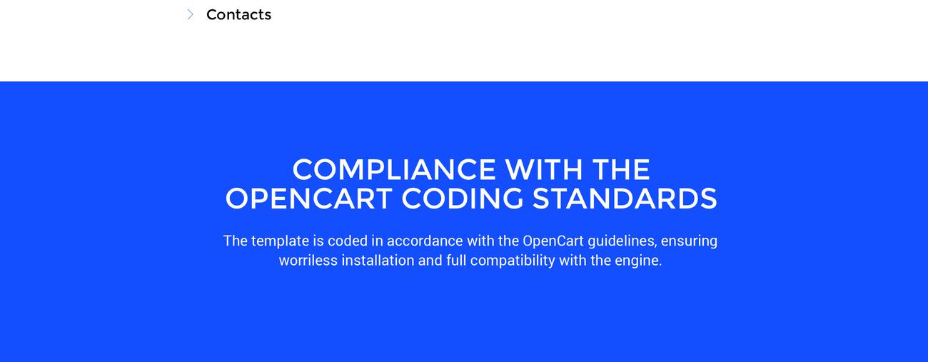 автозапчасти чистый шаблон opencart