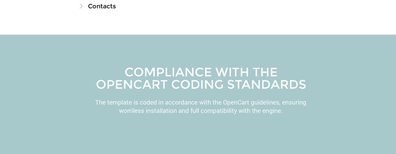 commerce modern opencart шаблон