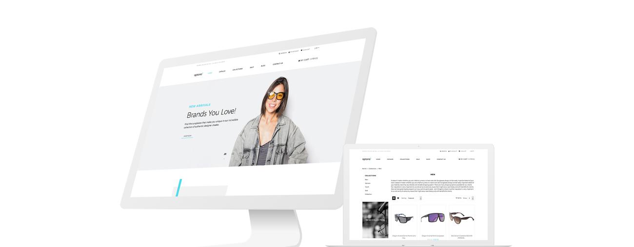 очки для глаз многостраничная чистая тема shopify