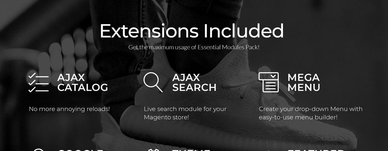 электронная коммерция простой обувной магазин magento тема