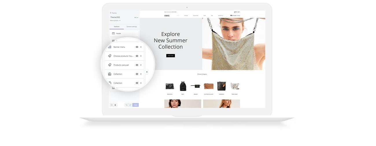bag shop clean shopify тема