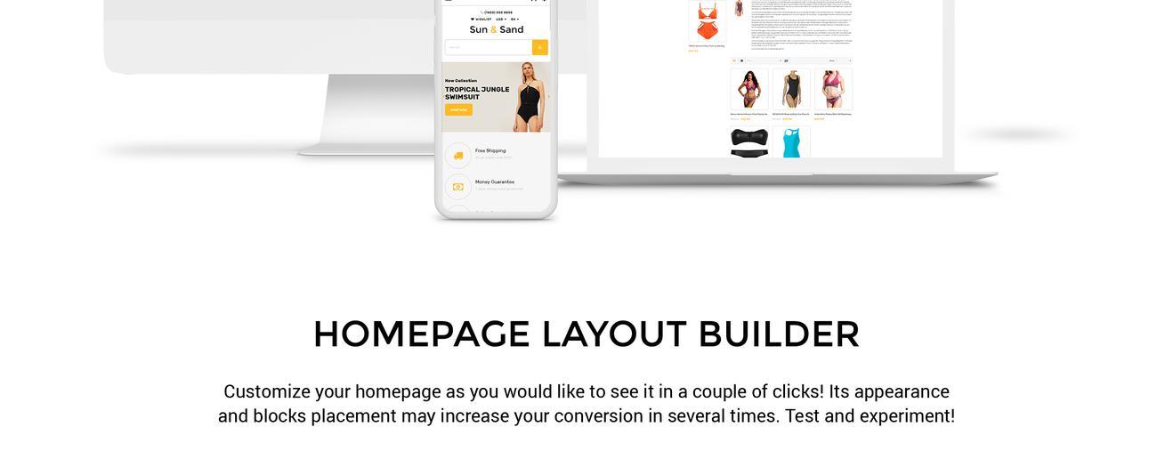 swimwear ecommerce clean opencart шаблон