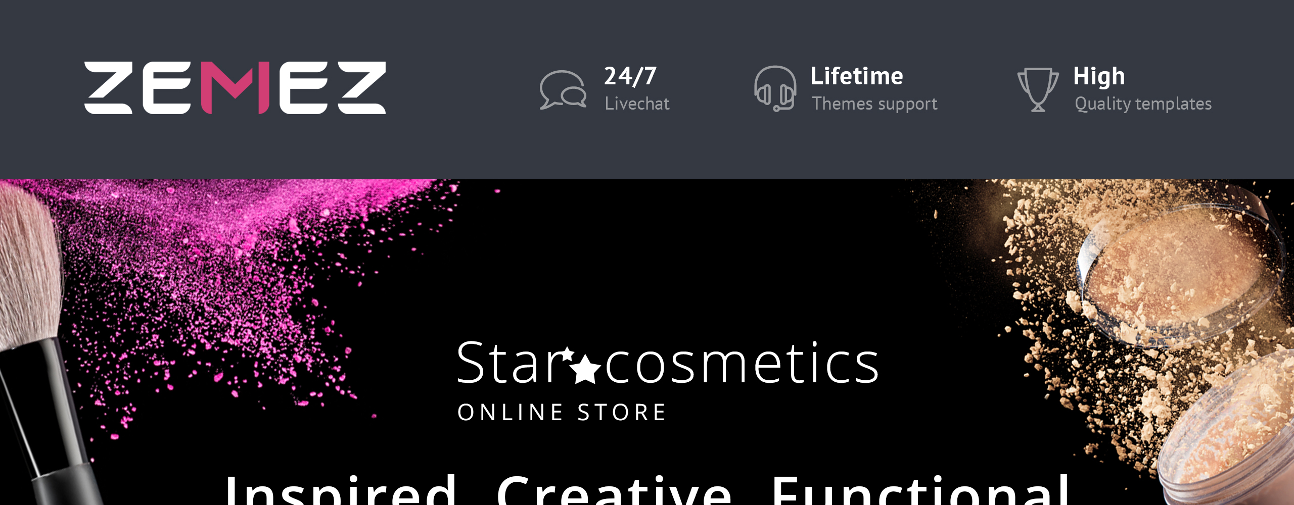 магазин красоты электронная коммерция bootstrap clean prestashop theme