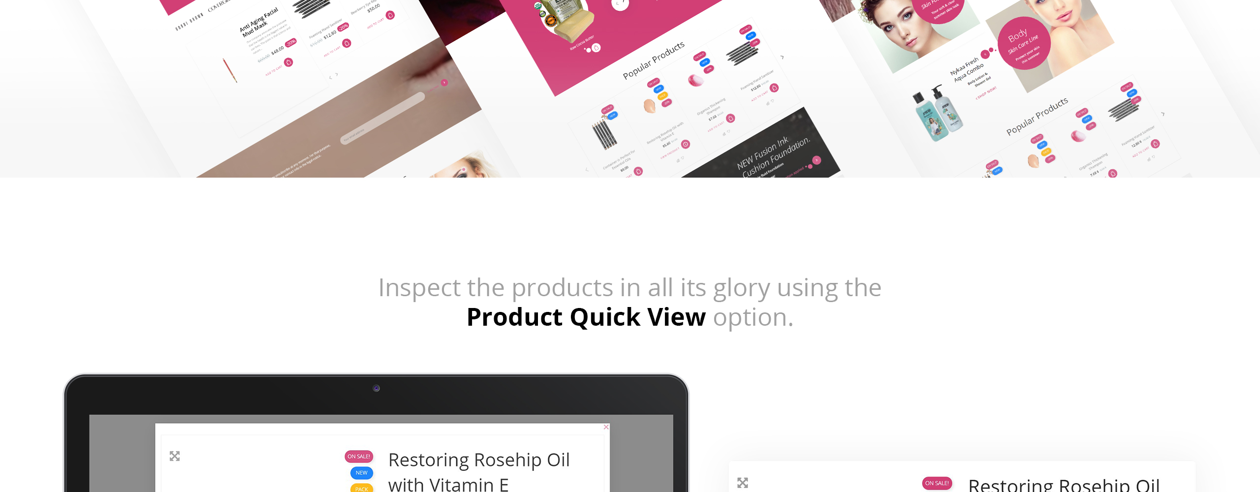 магазин красоты электронная коммерция bootstrap clean prestashop theme