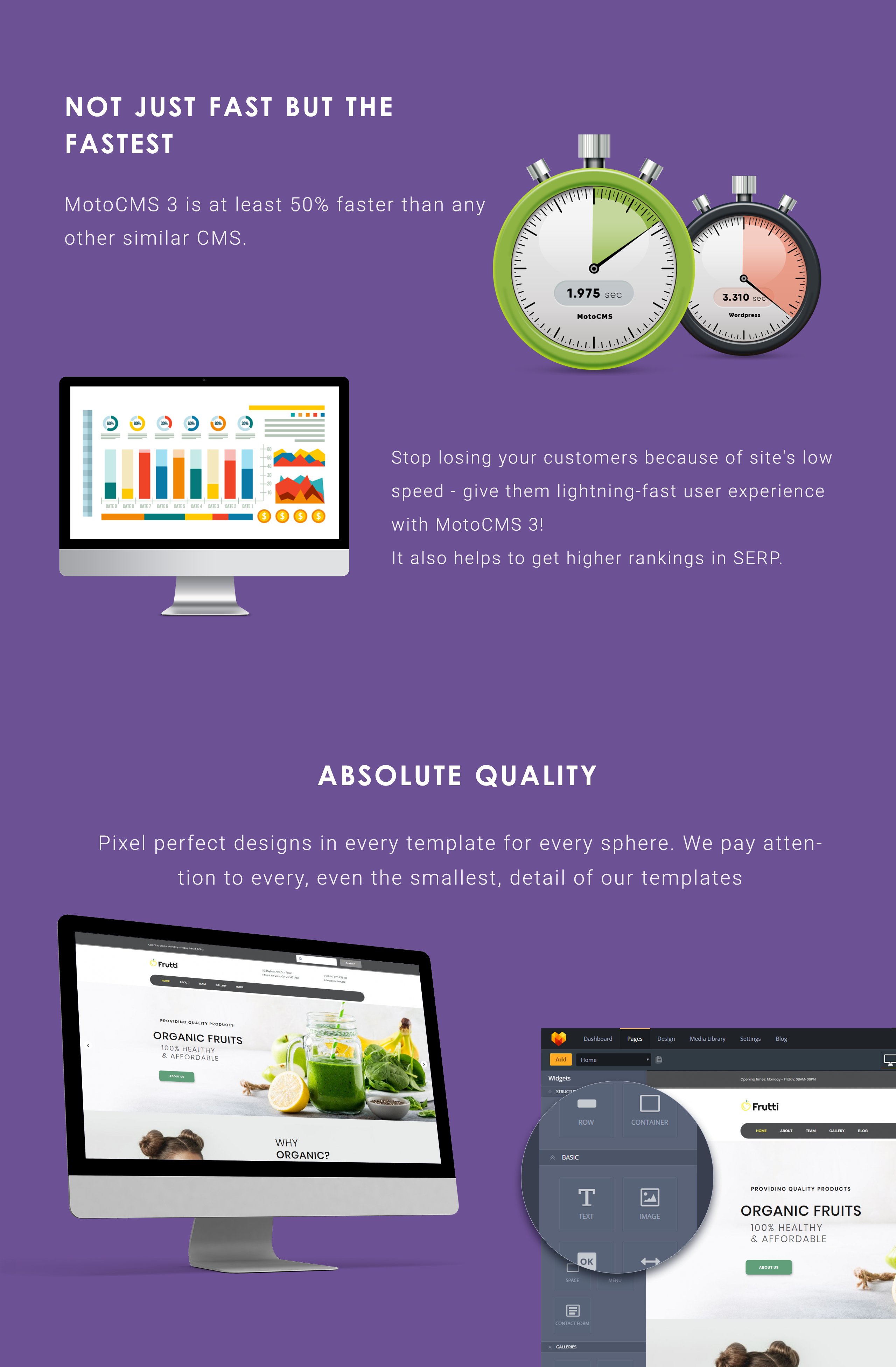 шаблон organic food farm moto cms 3