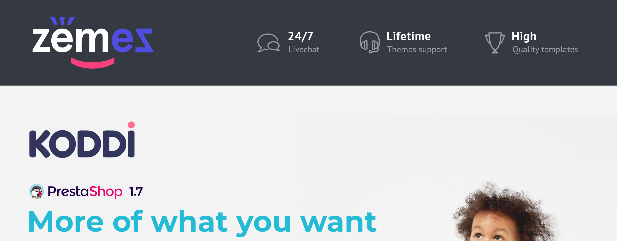 детская одежда чистая электронная коммерция bootstrap prestashop тема