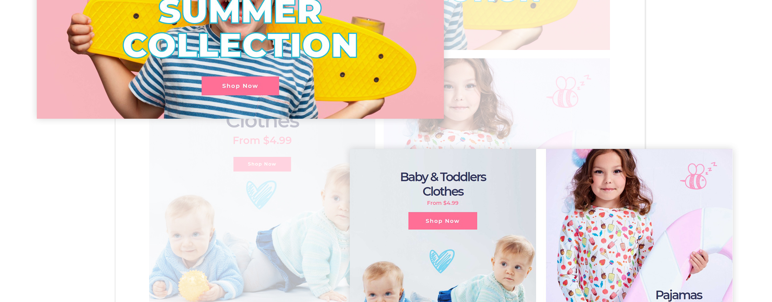 детская одежда чистая электронная коммерция bootstrap prestashop тема