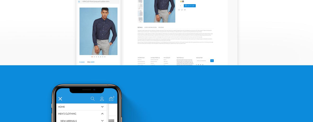 Men's Fashion Clean Stylish Magento Theme