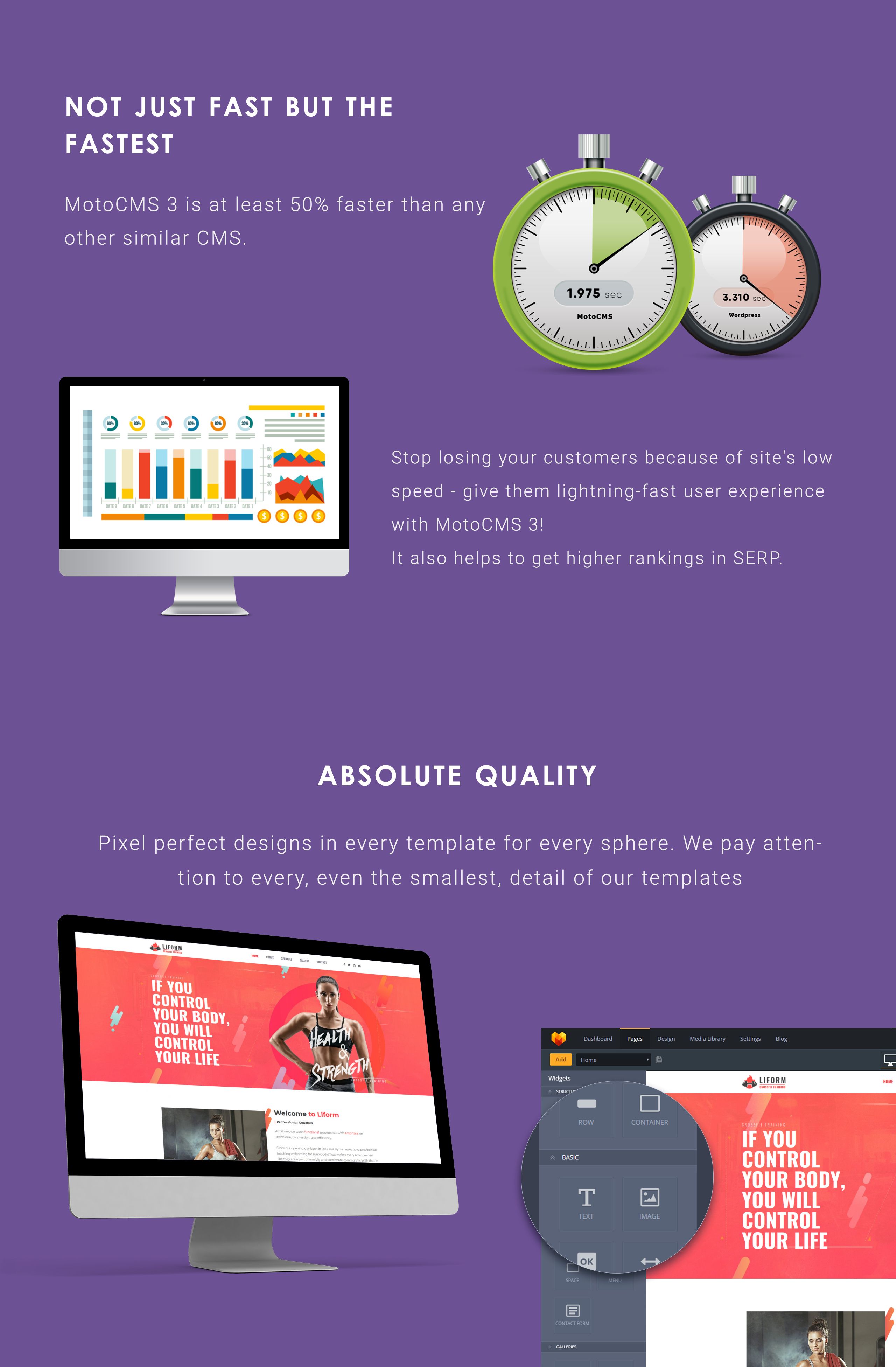 Best Crossfit Moto CMS 3 Template