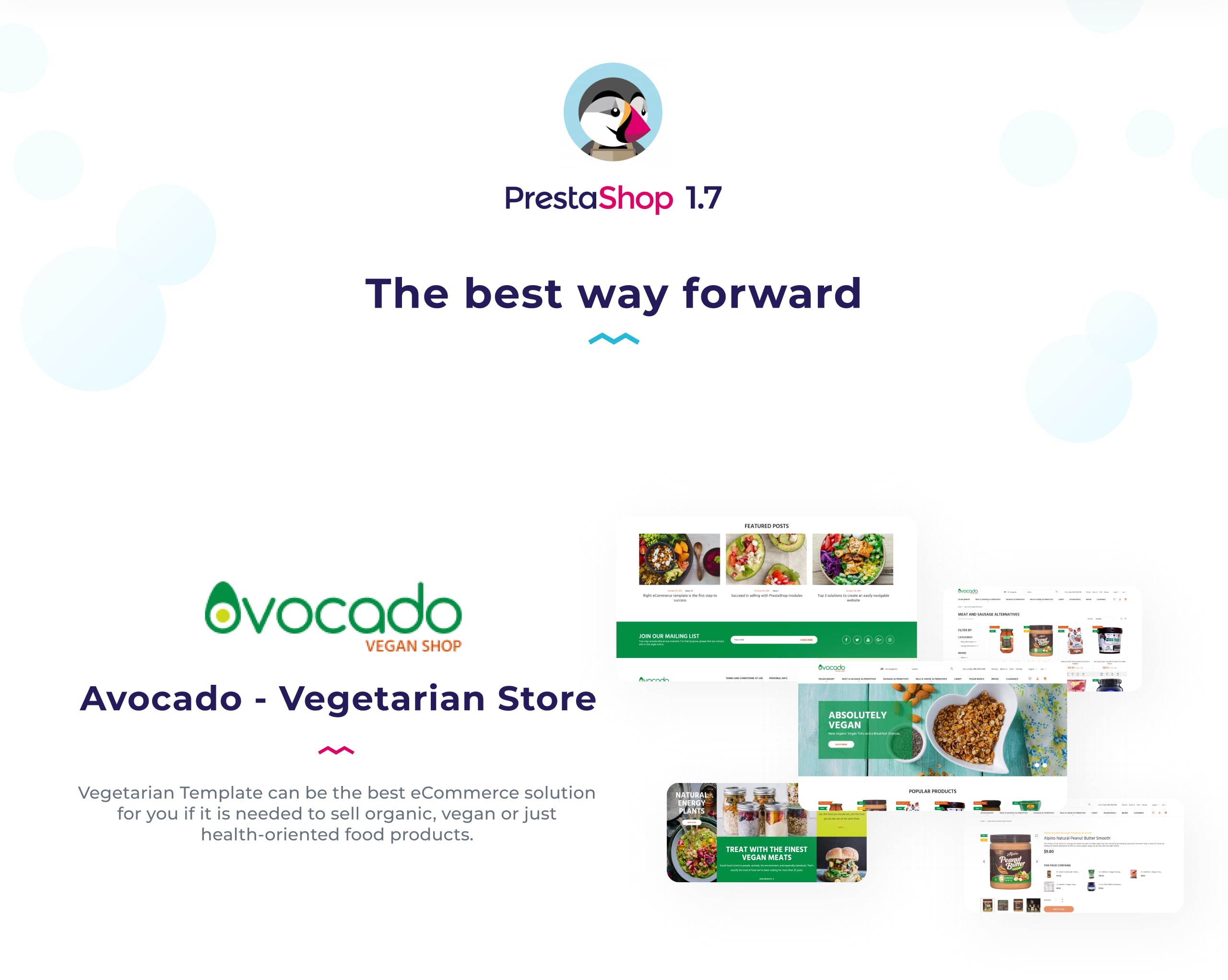 вегетарианский магазин prestashop тема