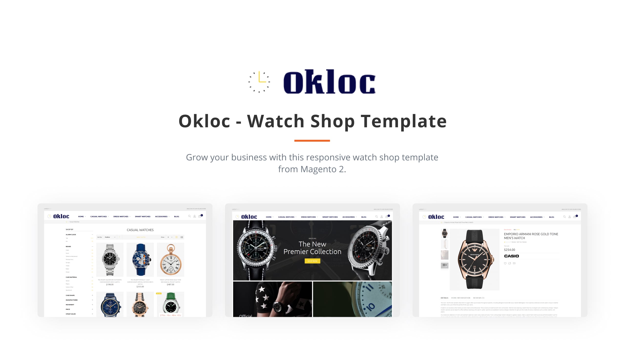 Watch Shop Magento Theme