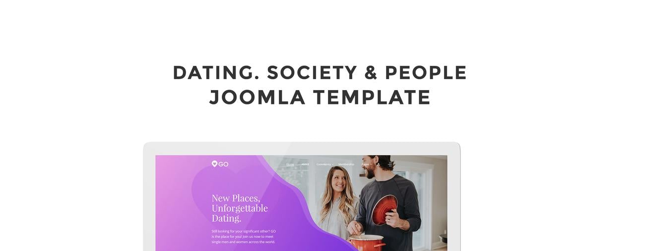 знакомства многостраничный элегантный шаблон joomla