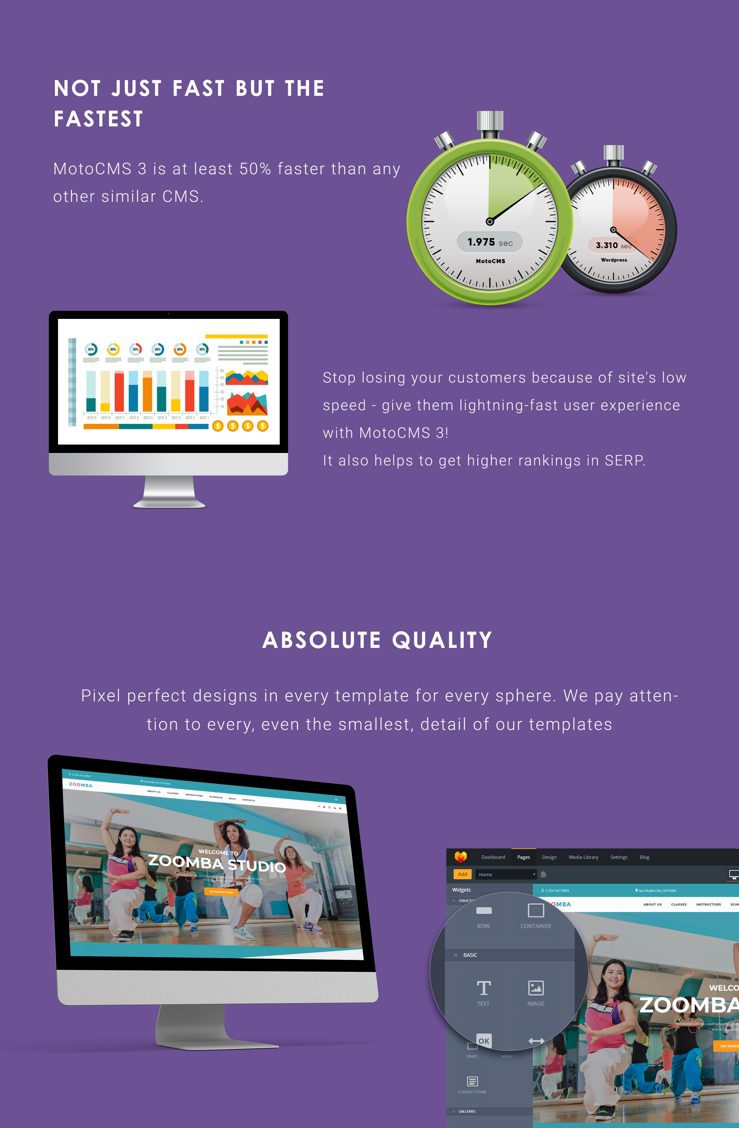 zoomba dance studio moto cms 3 шаблон