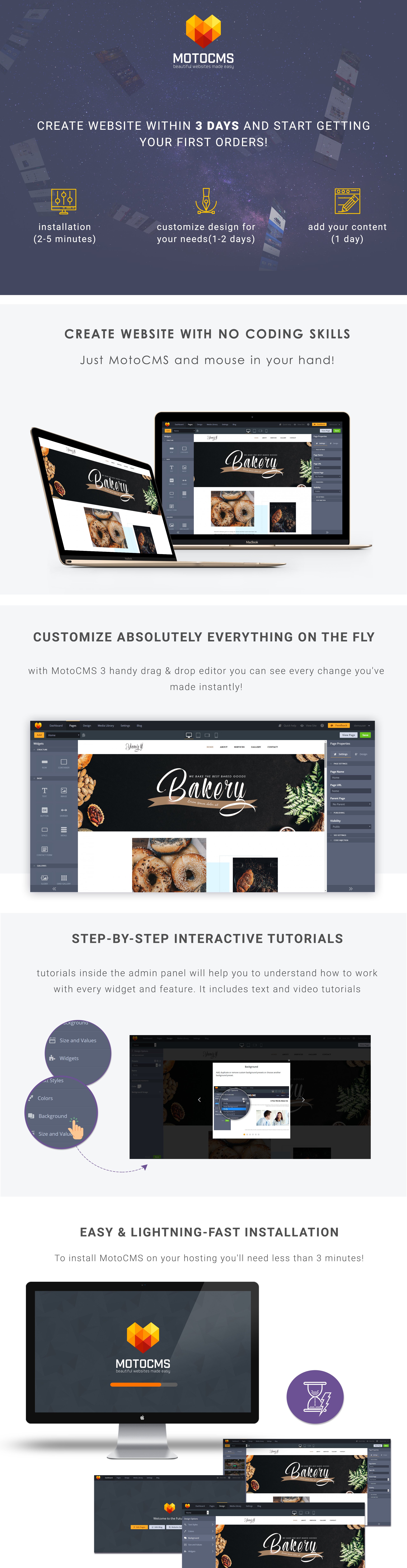 шаблон bakery moto cms 3