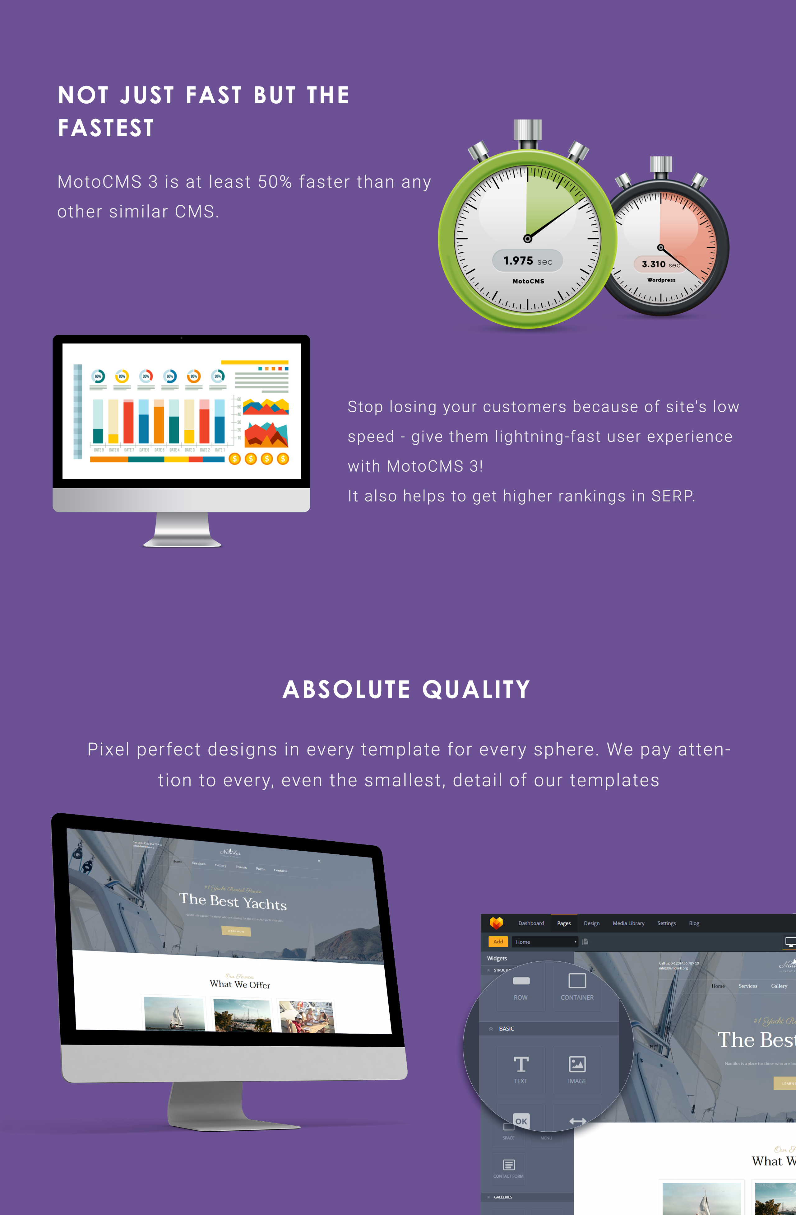 шаблон yachting moto cms 3