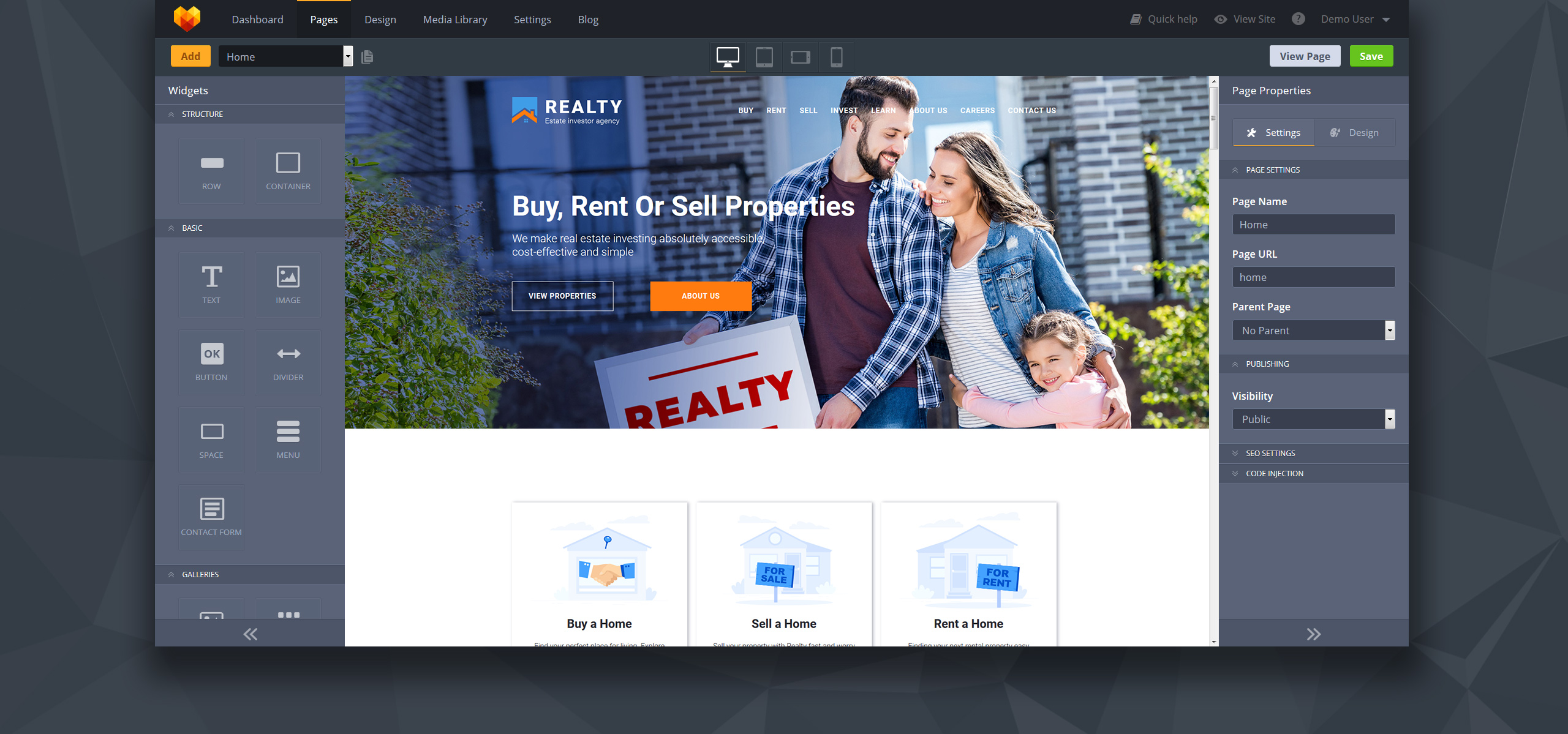 агентство недвижимости moto cms 3 шаблон
