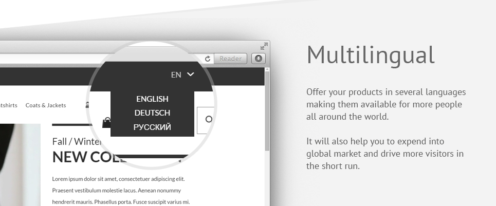 мужской корпоративный модный магазин opencart шаблон