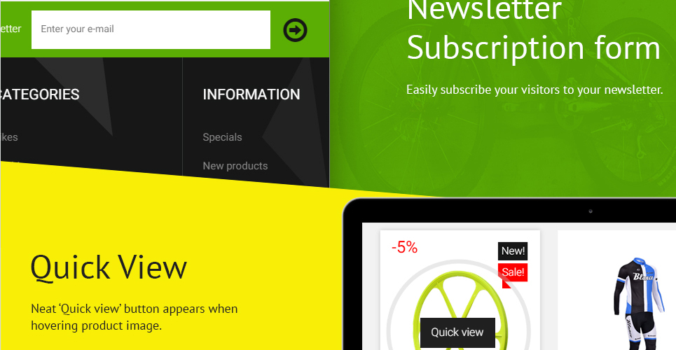 тема велосипедного магазина prestashop
