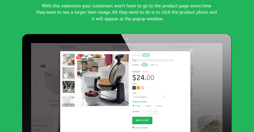 магазин кухонных принадлежностей prestashop тема