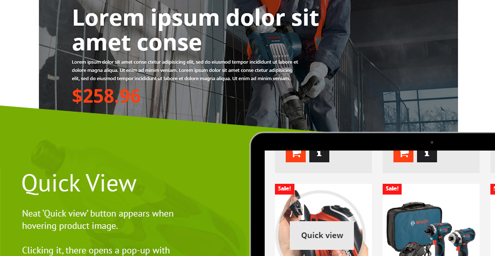 инструменты и расходные материалы тема prestashop