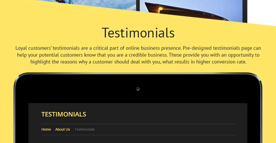 промышленная отзывчивая тема wordpress