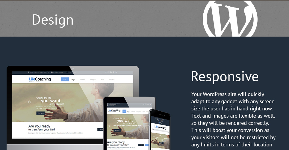 life coach отзывчивая тема wordpress