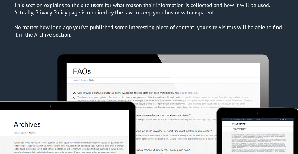life coach отзывчивая тема wordpress
