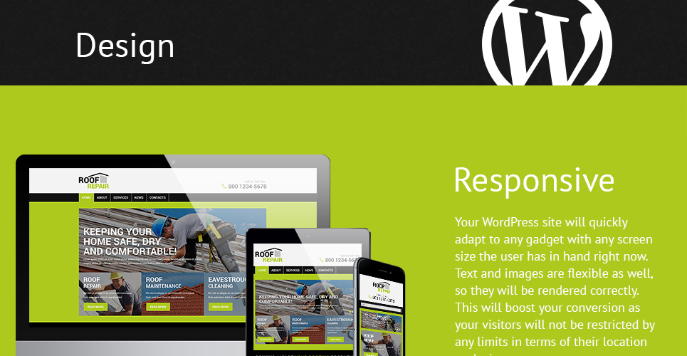 кровельная компания wordpress тема