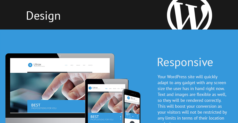 коммуникации wordpress тема