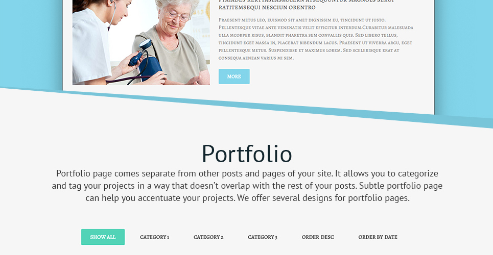 senior home care wordpress тема